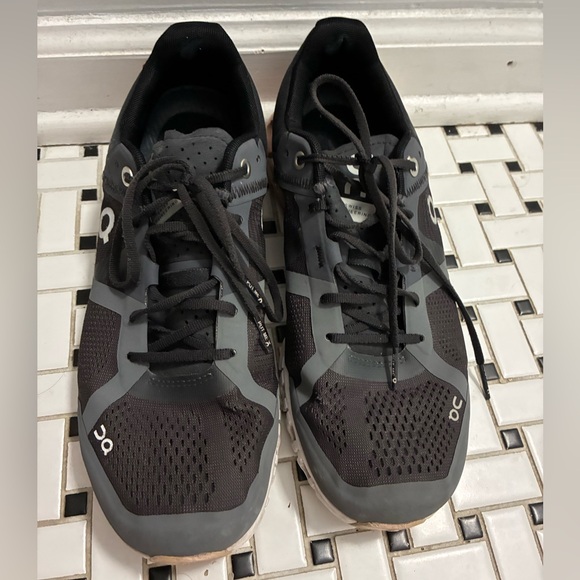 On Running Charcoal and Black Sneakers - Picture 1 of 7